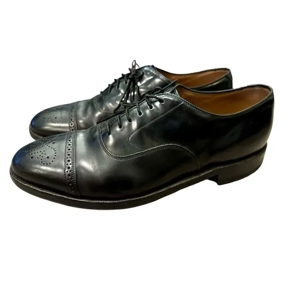 Johnston &amp; Murphy Black Leather Dress Shoes Men’s Size 10.5