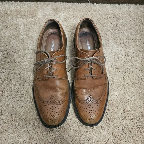 Johnston &amp; Murphy Dress Shoes Beige Size 9.5