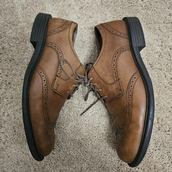 Johnston &amp; Murphy Dress Shoes Beige Size 9.5