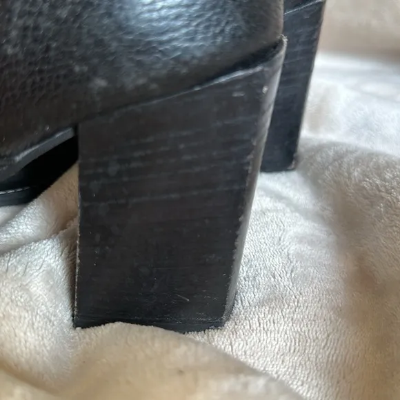 Jonak Black Leather Knee High Boots