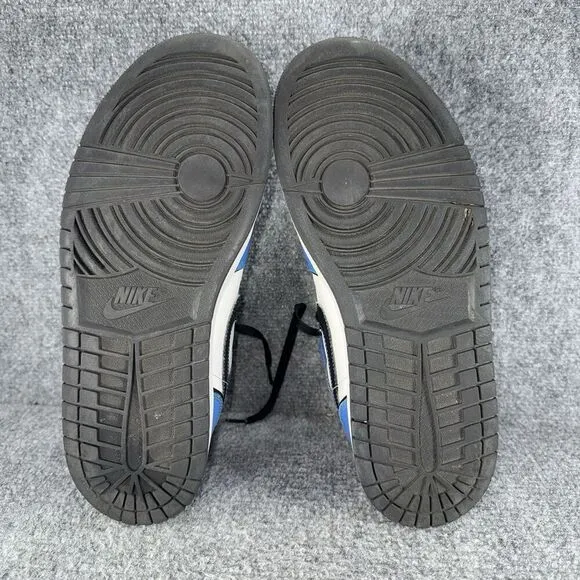 Jordan 1 Mid Signal Blue Mens 10.5 Shoes Athletic Sneakers White Black