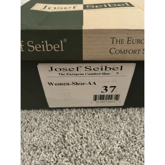 Josef Seibel Leather Boots Women 37 6-6.5 Black Faux Fur Lined Naly Faye
