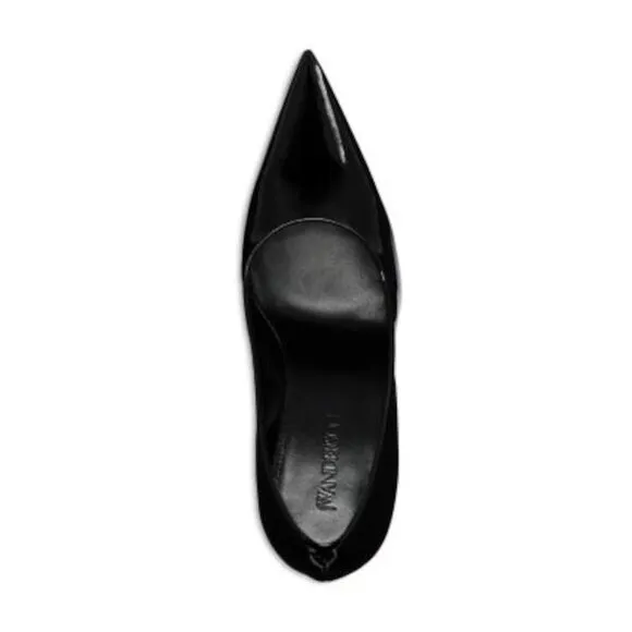 JW ANDERSON Womens Black Toe Sculpted Heel Slip On Leather Pumps Shoes 37.5