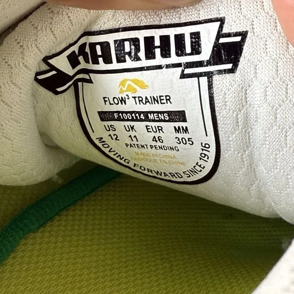 Karhu Flow 3 Trainer Mens 12 Running Shoes Athletic