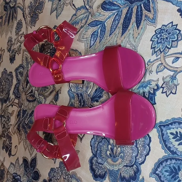 Karl Lagerfeld Paris Cieone Clear Vinyl Dress Sandals Multi Sizes New