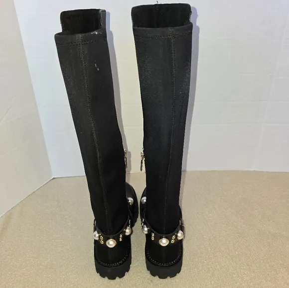 Karl Lagerfeld Paris Women's Reese Knee High Boot size 6