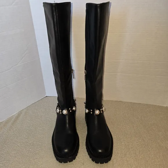 Karl Lagerfeld Paris Women's Reese Knee High Boot size 6
