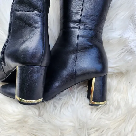 Karl Lagerfield‎ signature knee high boots 8.5
