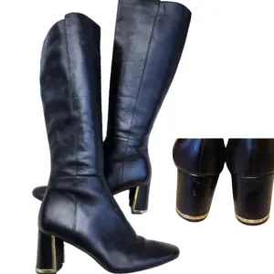 Karl Lagerfield‎ signature knee high boots 8.5