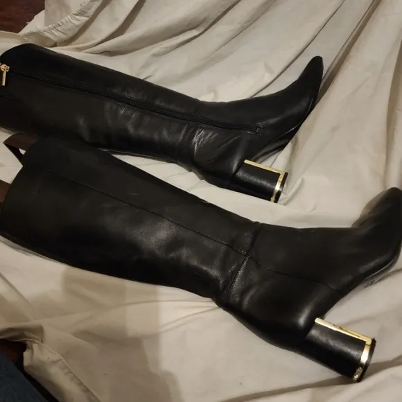 Karl Lagerfield‎ signature knee high boots 8.5