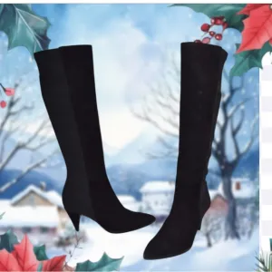 Kate Spade Black Suede NESSA Boots 9.5