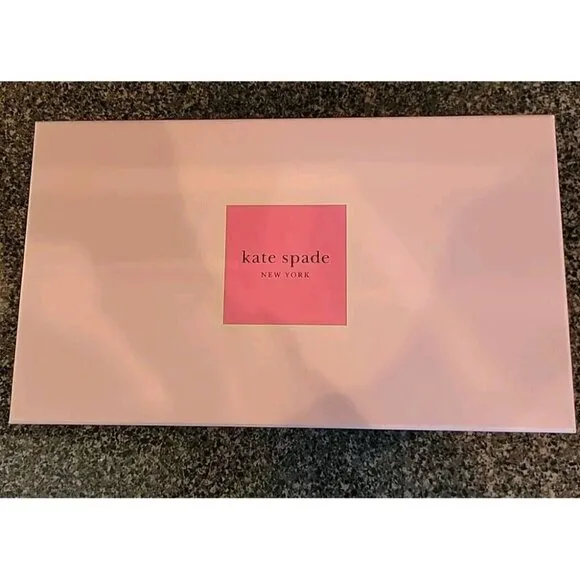 KATE SPADE NEW YORK Honey Metallic Leather Ballet Flats SZ 9.5 B New In Box NIB