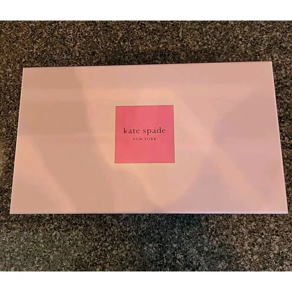 KATE SPADE NEW YORK Honey Metallic Leather Ballet Flats SZ 9.5 B New In Box NIB