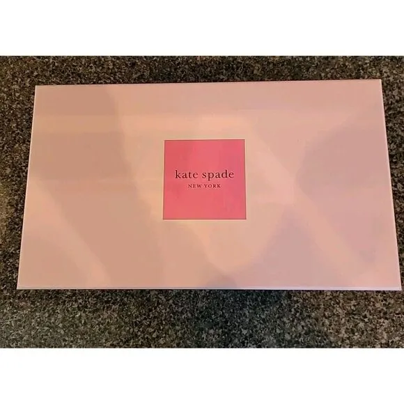 KATE SPADE NEW YORK Honey Metallic Leather Ballet Flats SZ 9.5 B New In Box NIB