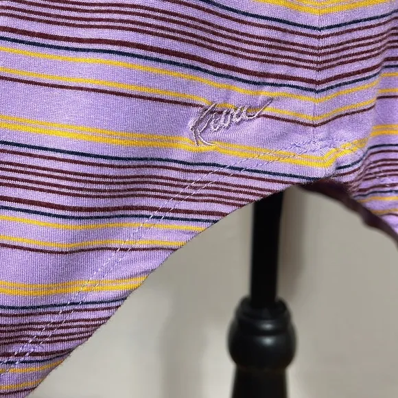 Kavu Purple Striped T-Shirt Tank Dress Size XS