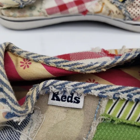Keds Shoes Women's 8.5 Multicolored Patchwork Slip On Flats