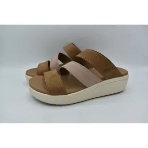 Keen Womens Size 11 Ellecity Toasted Coconut Fawn Nubuck Slip On Sandals Shoes