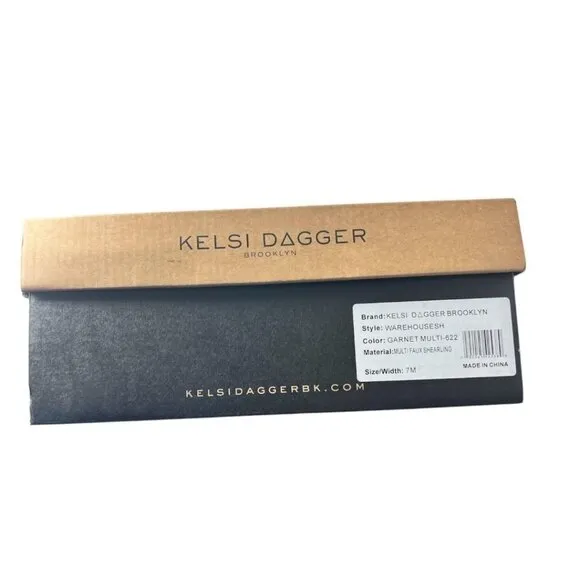 Kelsi Dagger Womens Rust Sherpa Warehouse Sling back Platform Clogs Sz 7 M NIB