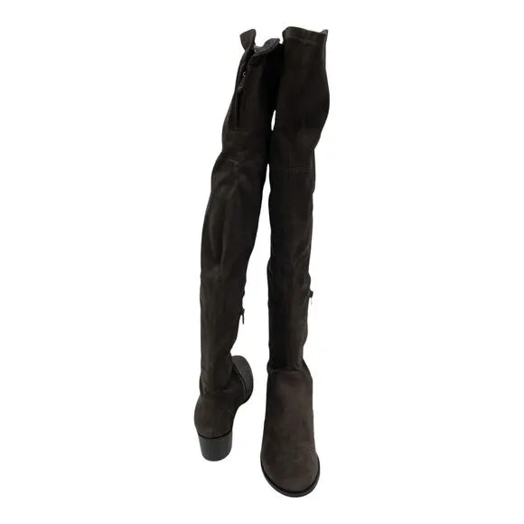 Kenneth Cole New York  Adelynn Over The Knee Boots 8.5 Women's Asphalt Brown