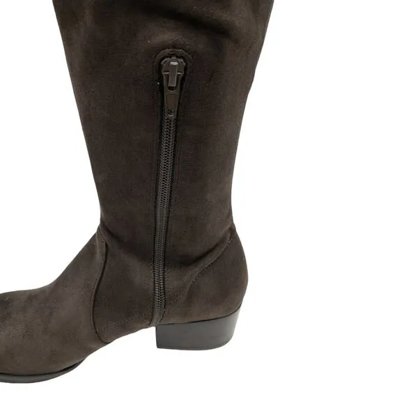 Kenneth Cole New York  Adelynn Over The Knee Boots 8.5 Women's Asphalt Brown