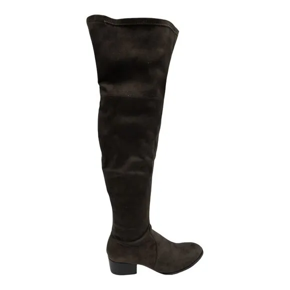 Kenneth Cole New York  Adelynn Over The Knee Boots 8.5 Women's Asphalt Brown