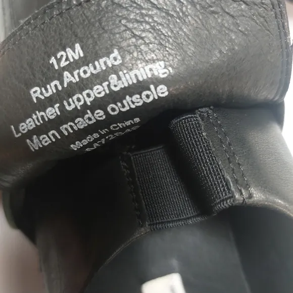 Kenneth Cole New York Men's Black Leather Black Dress Shoes Size 12M