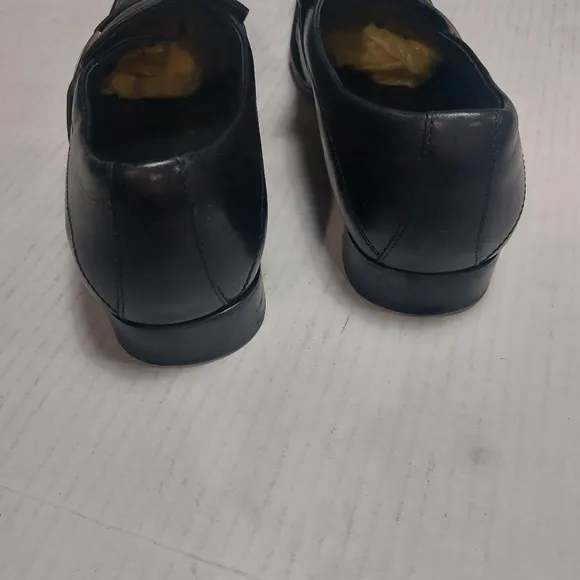 Kenneth Cole New York Men's Black Leather Black Dress Shoes Size 12M