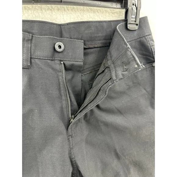 Kenneth Cole Reaction Black Canvas Slim Fit 5-Pocket Pants Mens Size 31W x 30L