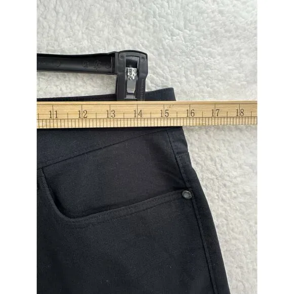 Kenneth Cole Reaction Black Canvas Slim Fit 5-Pocket Pants Mens Size 31W x 30L