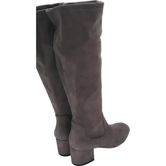 Kenneth Cole Reaction Stretch Knee High Boots Shitake Gray EU 39 Size 8