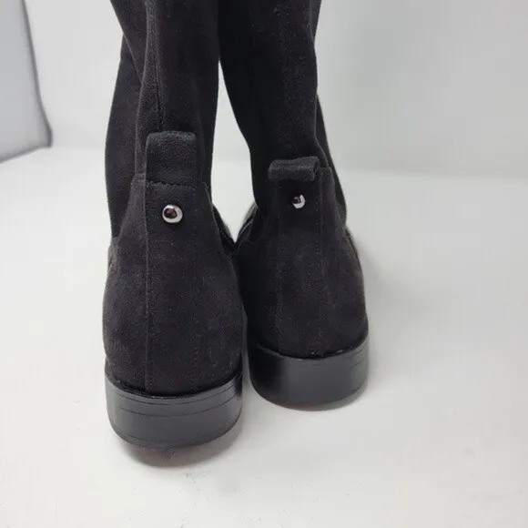 Kenneth Cole Reaction Wind-Y knee high faux suede boots black sz 6