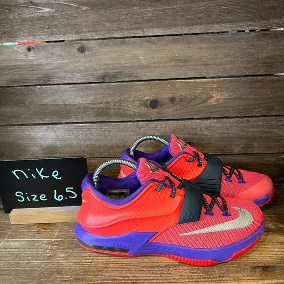 Kids Nike KD VII Hyper Punch Low Basketball Athletic Sneakers Shoes Size 6.5 Y‎
