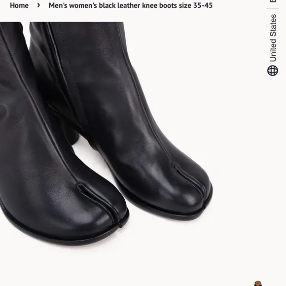 Knee-High Tabi Boots