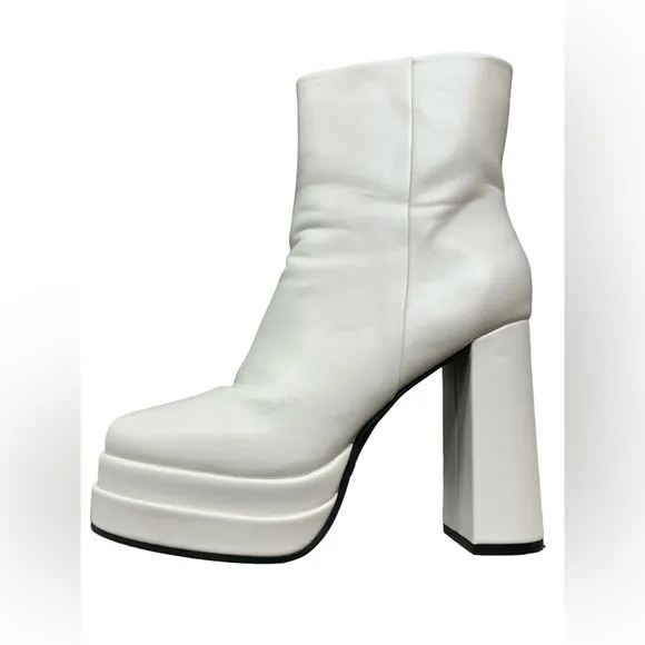 KOREAN FASHION Women’s chunky heels ankle platform GO GO boots shoes size 10