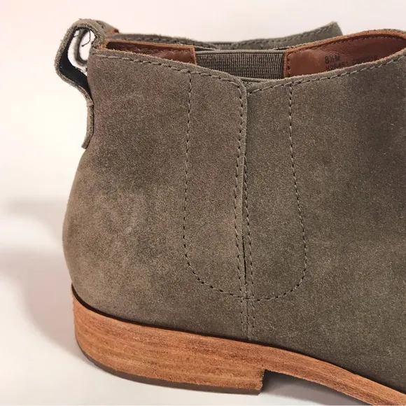 Kork-Ease Women's Grey Suede Leather Ankle Boots Size 8.5