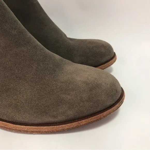 Kork-Ease Women's Grey Suede Leather Ankle Boots Size 8.5