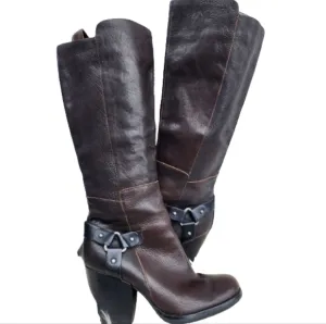 Korkease Leather knee high riding boots 10 NEW‎
