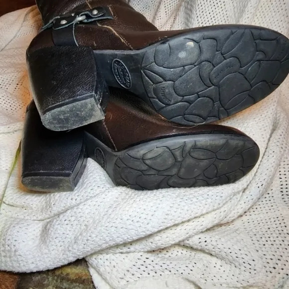 Korkease Leather knee high riding boots 10 NEW‎