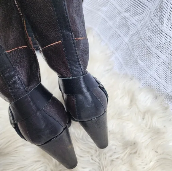 Korkease Leather knee high riding boots 10 NEW‎