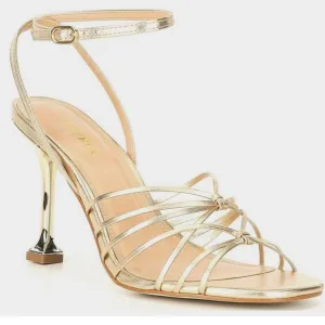 ✅Kurt Gieger Carvela Glowing 90 Strappy Leather Ankle Strap Sculptural Heel