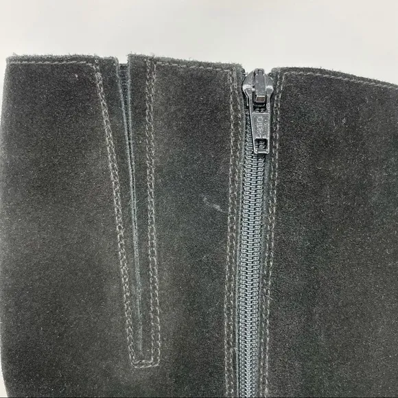 La Canadienne Black Suede Knee High Boots Sz 10