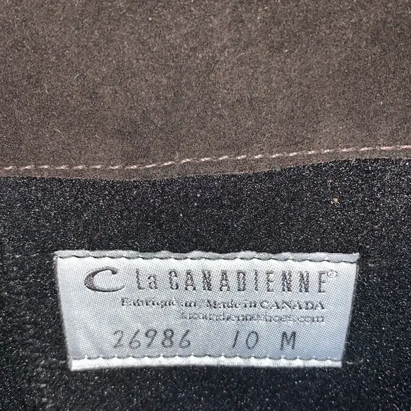 LaCanadienne knee high boots with wedge heel, water proof
