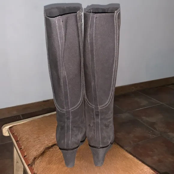 LaCanadienne knee high boots with wedge heel, water proof