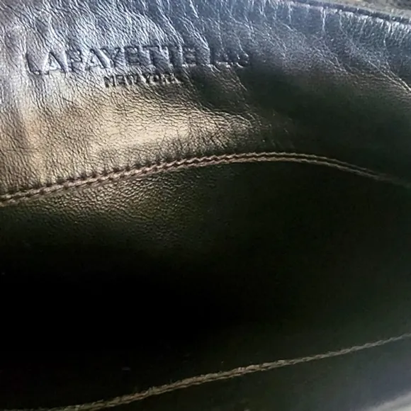 Lafayette 148 New York Black Knee High Boots          Size 38 1/2
