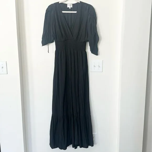 Lavender Brown Black Davina Maxi Dress M