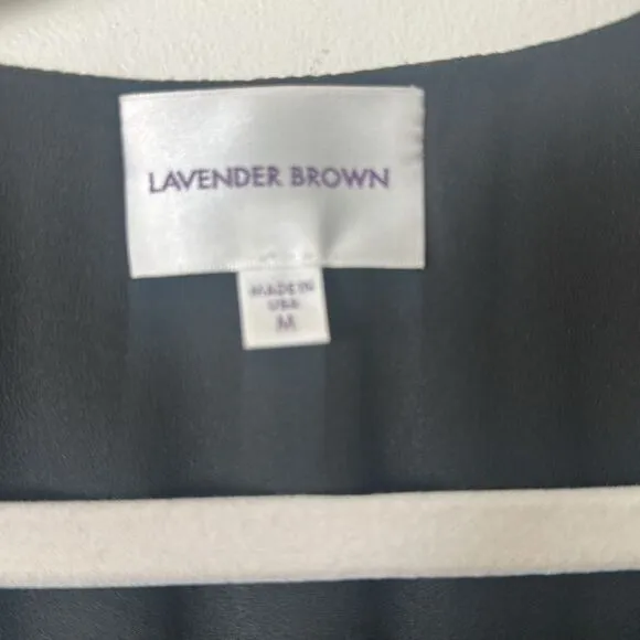 Lavender Brown Black Davina Maxi Dress M
