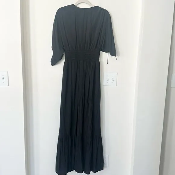 Lavender Brown Black Davina Maxi Dress M