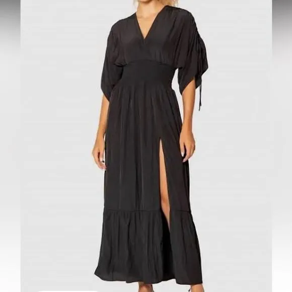 Lavender Brown Black Davina Maxi Dress M
