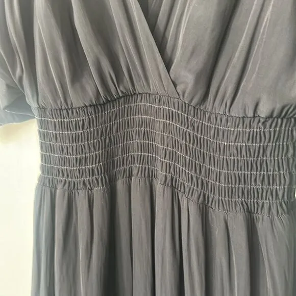 Lavender Brown Black Davina Maxi Dress M