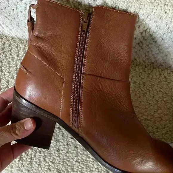 Liendo by Seychelles Brown Leather Arctic Tasseled Ankle Boots